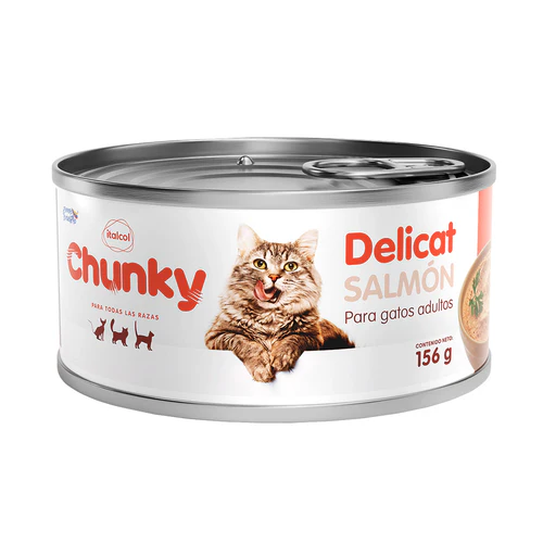Chunky DeliCat Comida Húmeda Salmón 156g