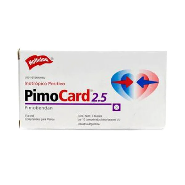 Pimocard Perros 2,5mg 20 Tabletas