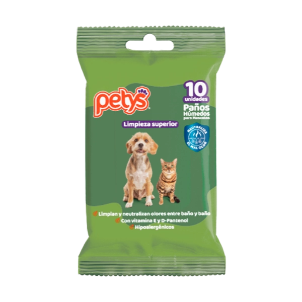 Petys Pañitos Húmedos Limpieza Superior