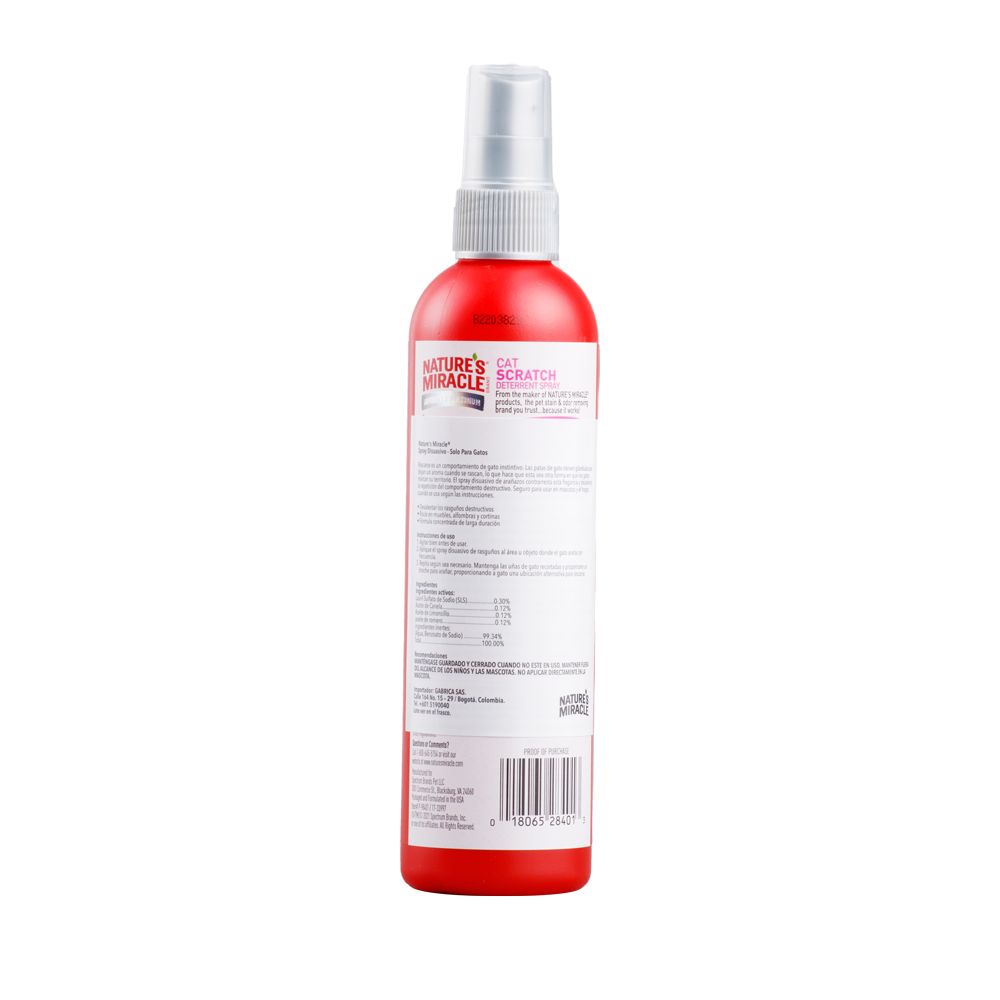 Spray Antiarañazos Gato Nature Miracle 8 Onz - Image 3