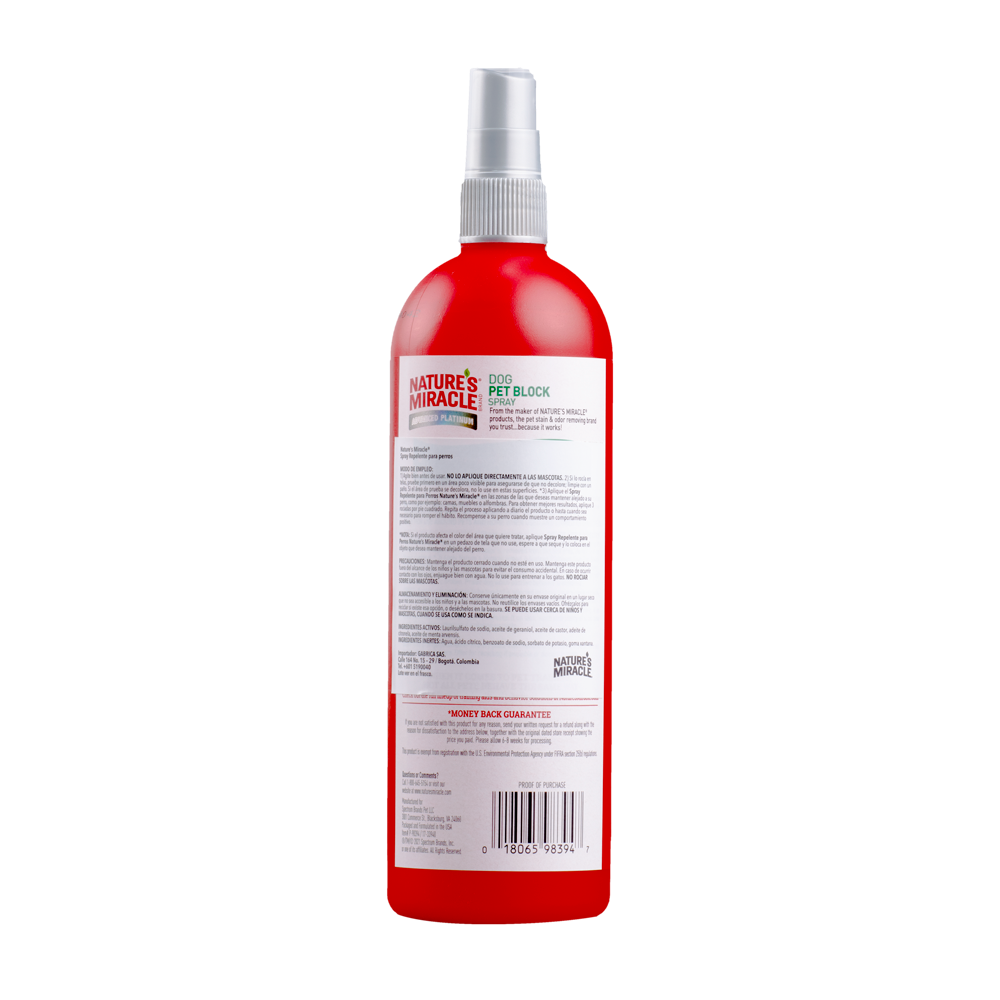 Alternative view of Spray Repelente Perro Nature Miracle 32 Onz