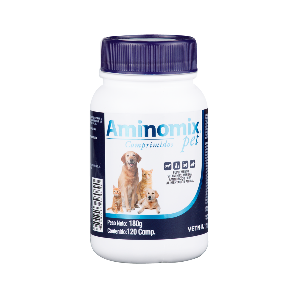 Suplemento Aminomix Pet para Perro y Gato 120 capsulas