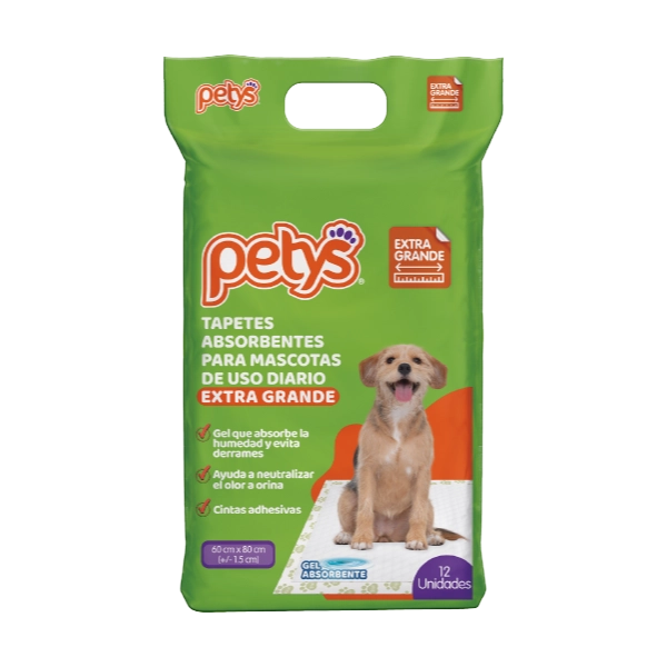 Petys Tapetes Absorbentes Extra Grande para perros x 12 Und