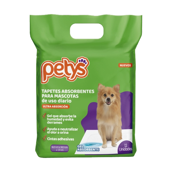Petys Tapetes Ultra Absorción para perros x 12 Und