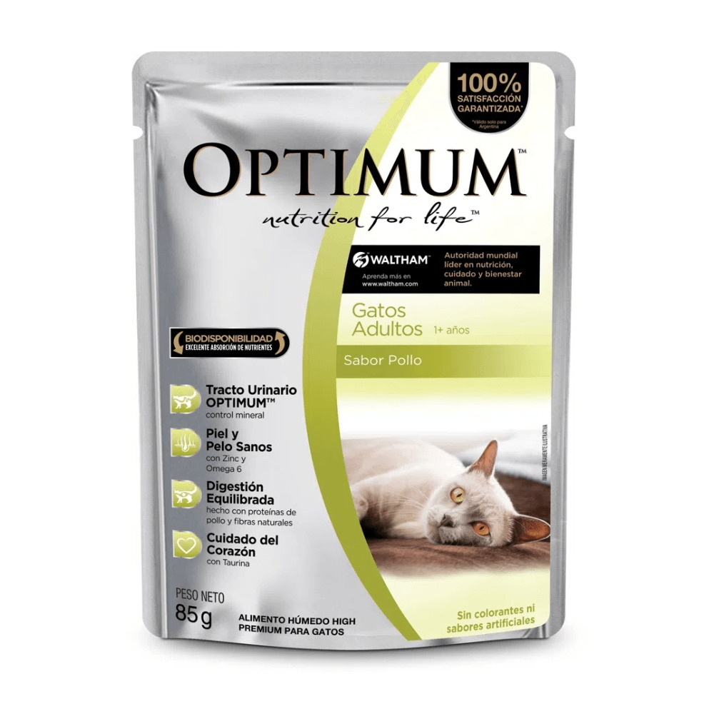Optimum Alimento Húmedo Para Gato Adulto Pollo sobre 85 g