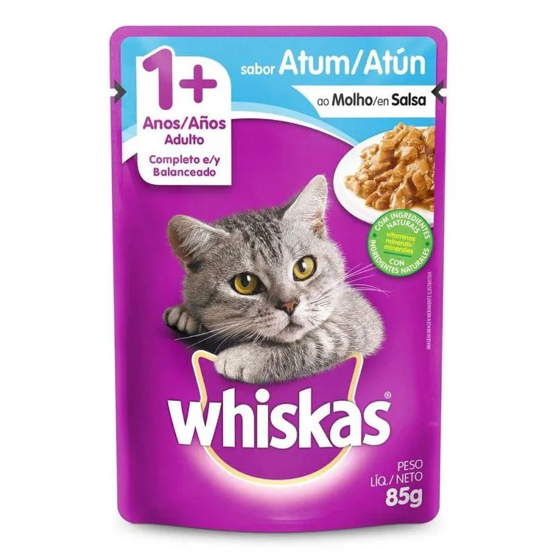 Whiskas Alimento Húmedo Gato Adulto Sabor a Atún x 85 gr