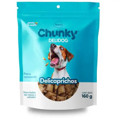 Chunky Delicaprichos Perros Tocineta 160g