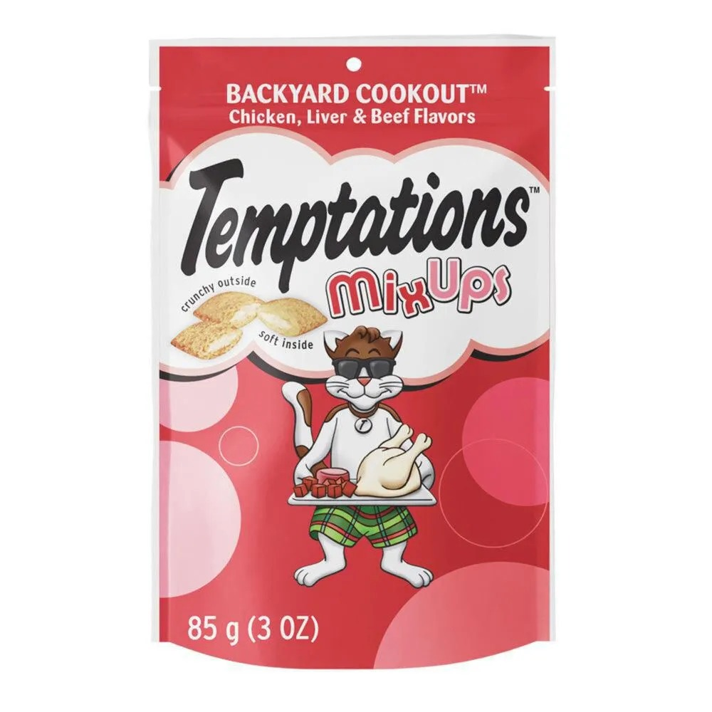 Temptations Snack para gato Adultos Pollo Hígado y Carne 85 g