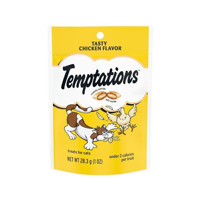 Temptations Snack para gatos Adultos Pollo 28g