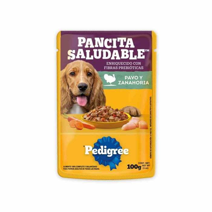 Pedigree Pancita Saludable Pavo & Zanahoria Sobre de 100g