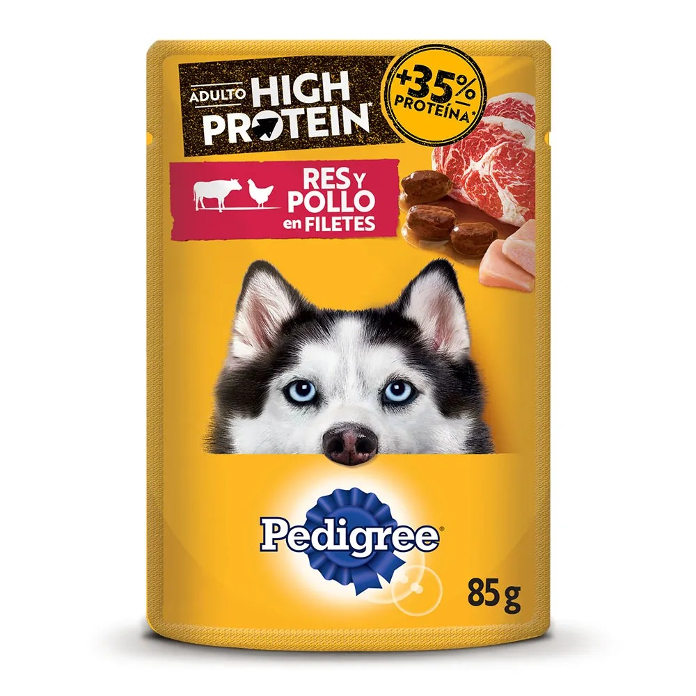 Pedigree Sobre Wet High Protein Beef y Chicken 85g