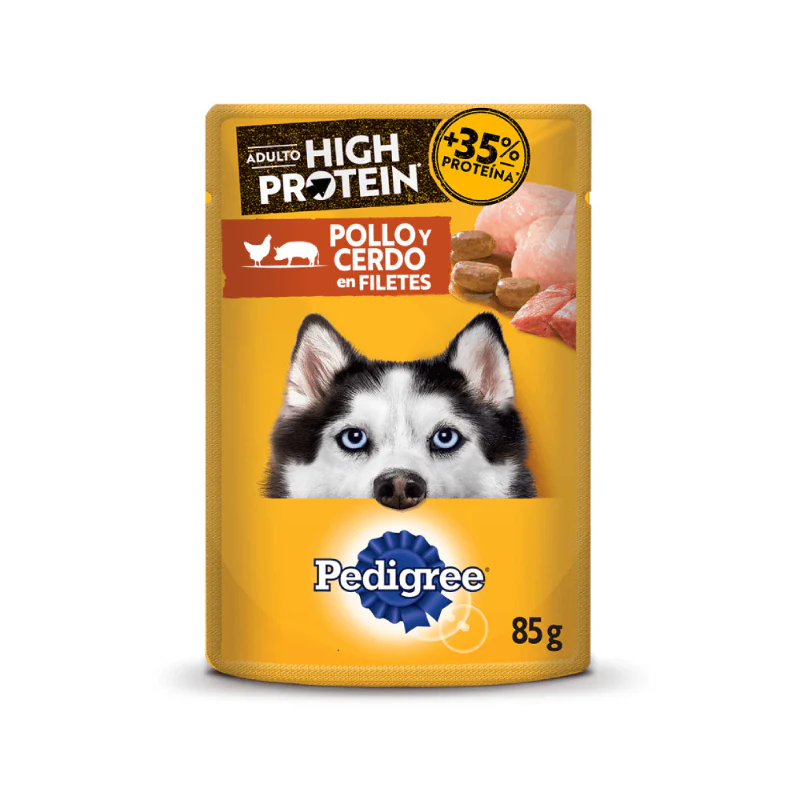 Pedigree Sobre Wet High Protein Chicken y Pork 85 g
