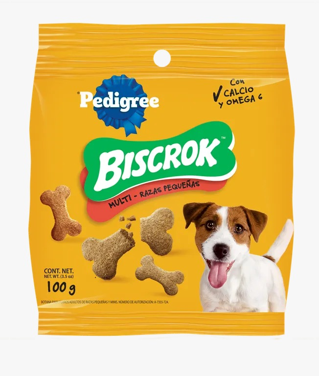 Pedigree Snack para perro Adulto Raza Pequeña Biscrok 100g
