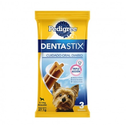 Pedigree Dentastix snack cuidado oral para perro raza pequeña 3 barras