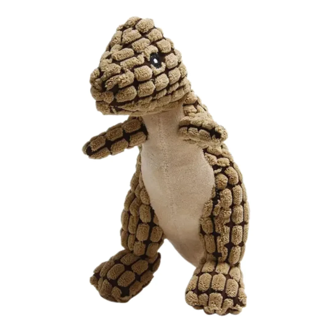 Juguete dinosaurio de peluche para perros