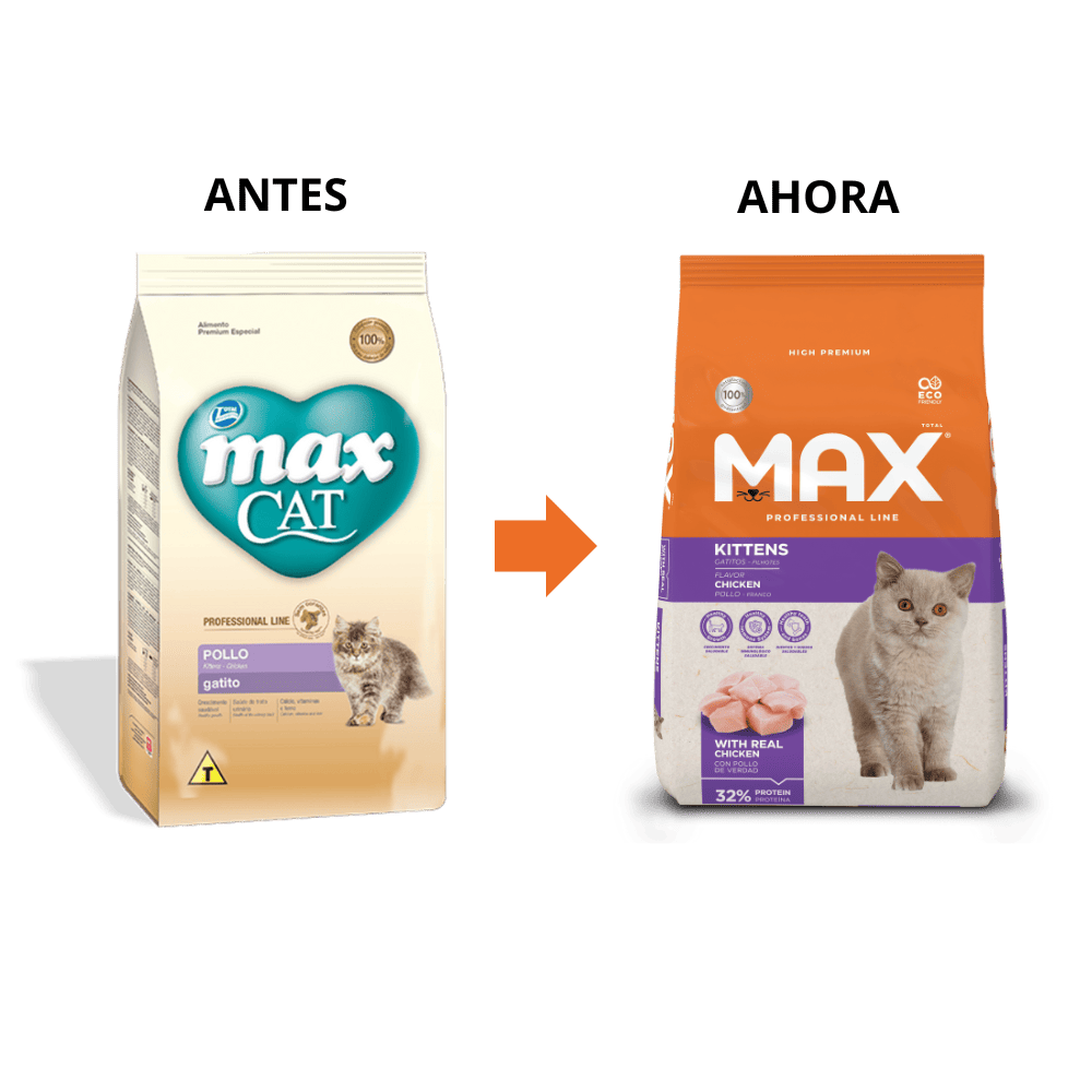 Alternative view of Max Cat Professional Line Filhote Frango 1 Kg