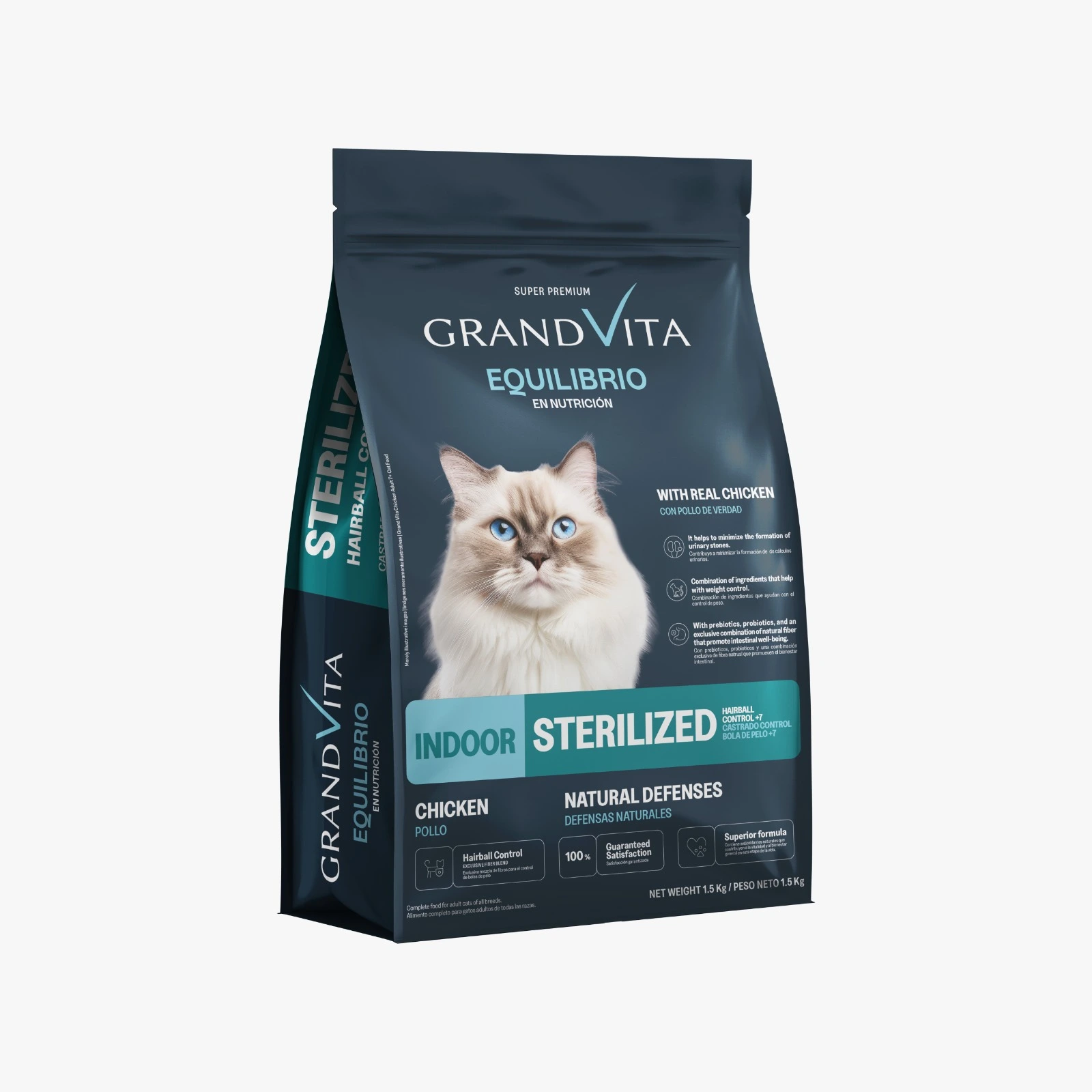 Grand Vita Equilibrio Felino Castrado 7+ X 1.5 Kg