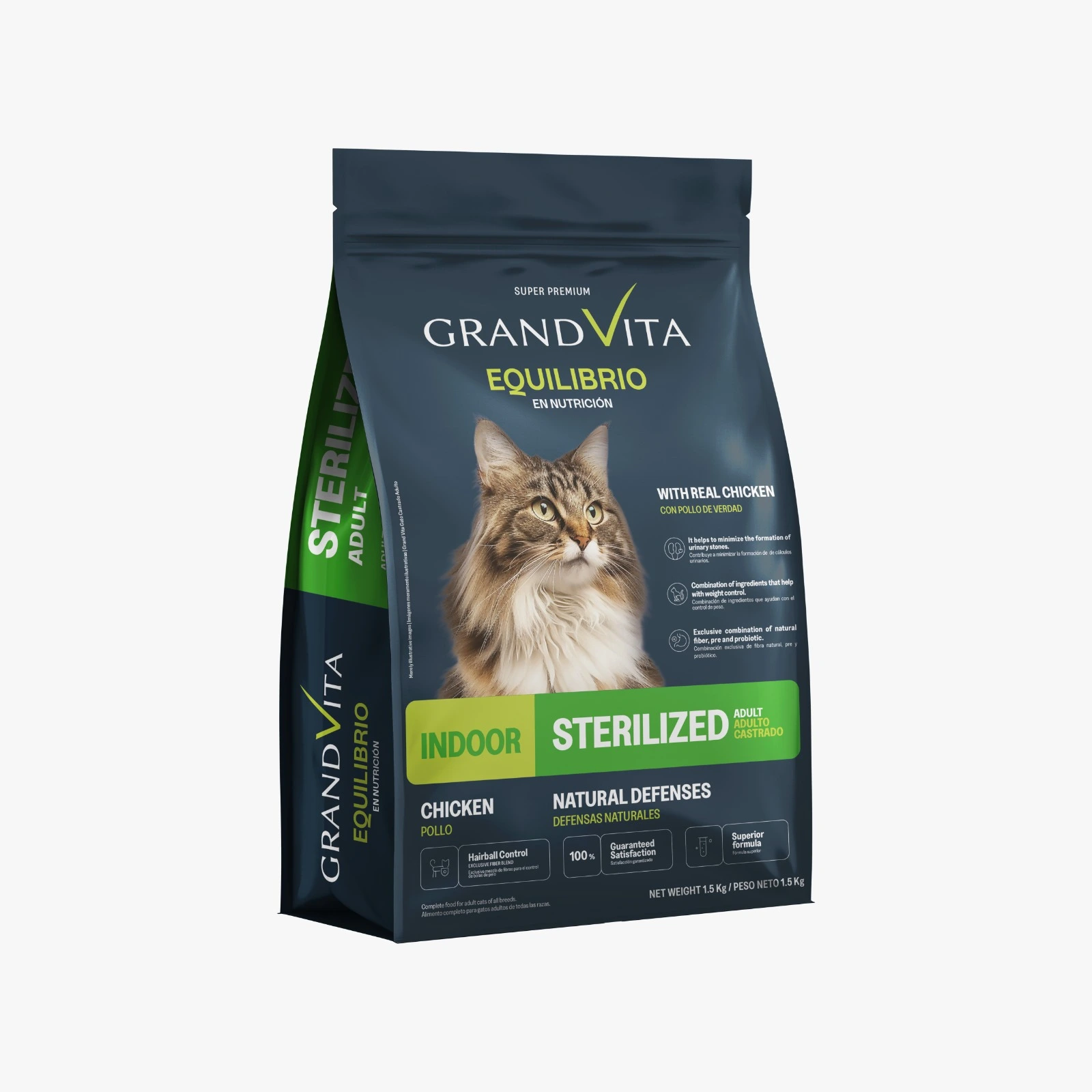 Grand Vita Equilibrio Felino Castrado Adulto X 1.5 Kg