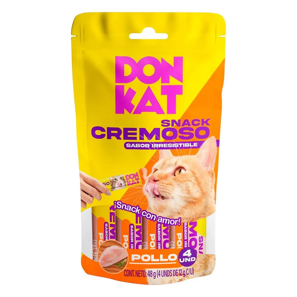 Snack Donkat Cremoso Pollo x 4