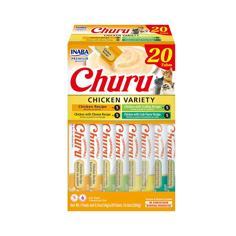 Churu Pollo x 20 Tubos Surtidos