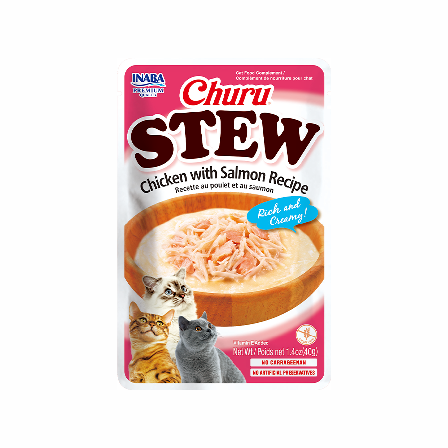 Churu Stew Chicken With Salmon Recipe x40gr
