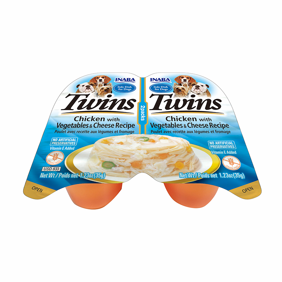 Twins Chicken With Vegetables & Cheese Recipe x35gr