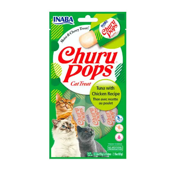 Churu Pops Atún Y Pollo x 4